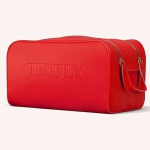 TRULY Bold Red Toiletry Bag